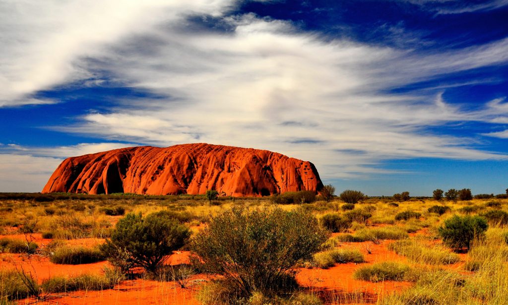 the many changing colours of uluru